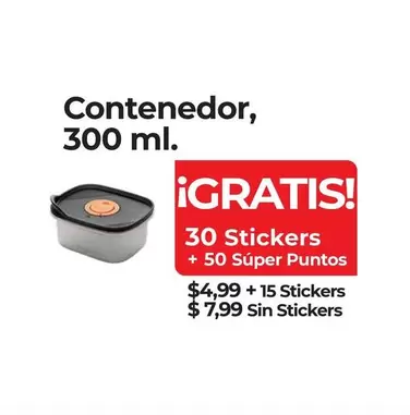 Contenedor, 300 ml.