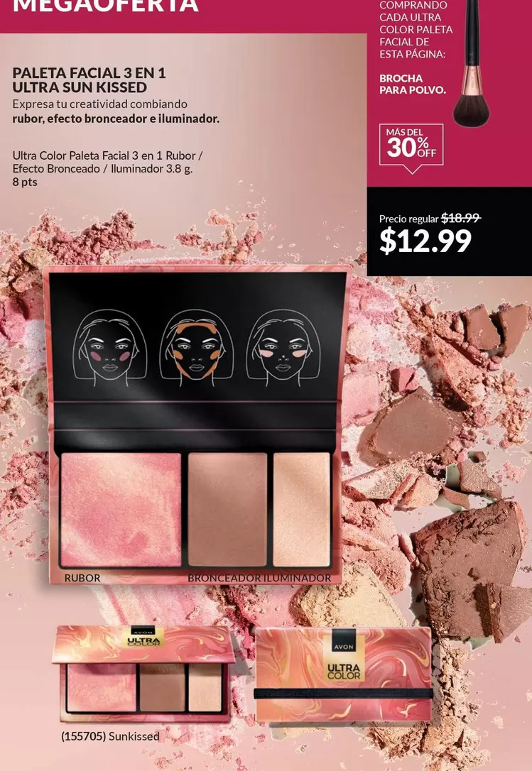 expresa - PALETA FACIAL 3 EN 1 ULTRA SUN KISSED