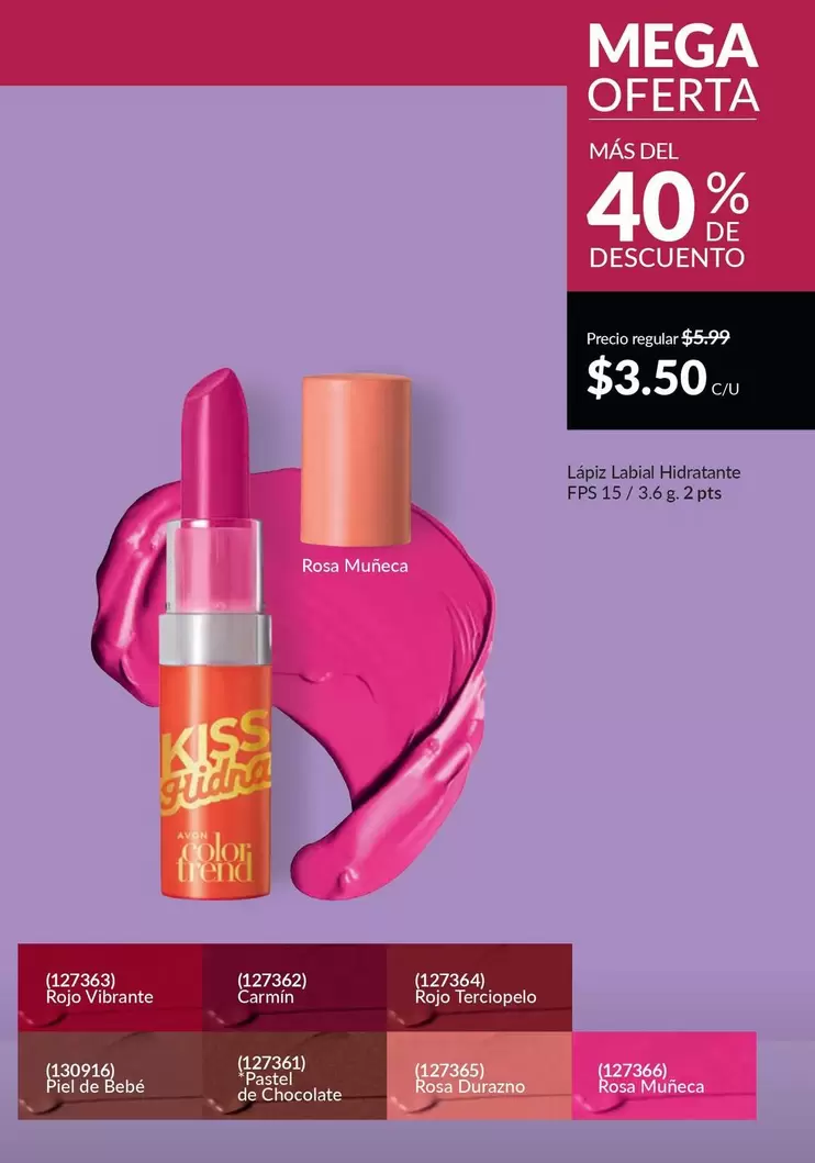 Rojo - Lipstick Labial Hidratante