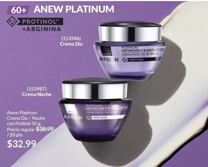 Avon - Platinum Crema Dia / Noche
