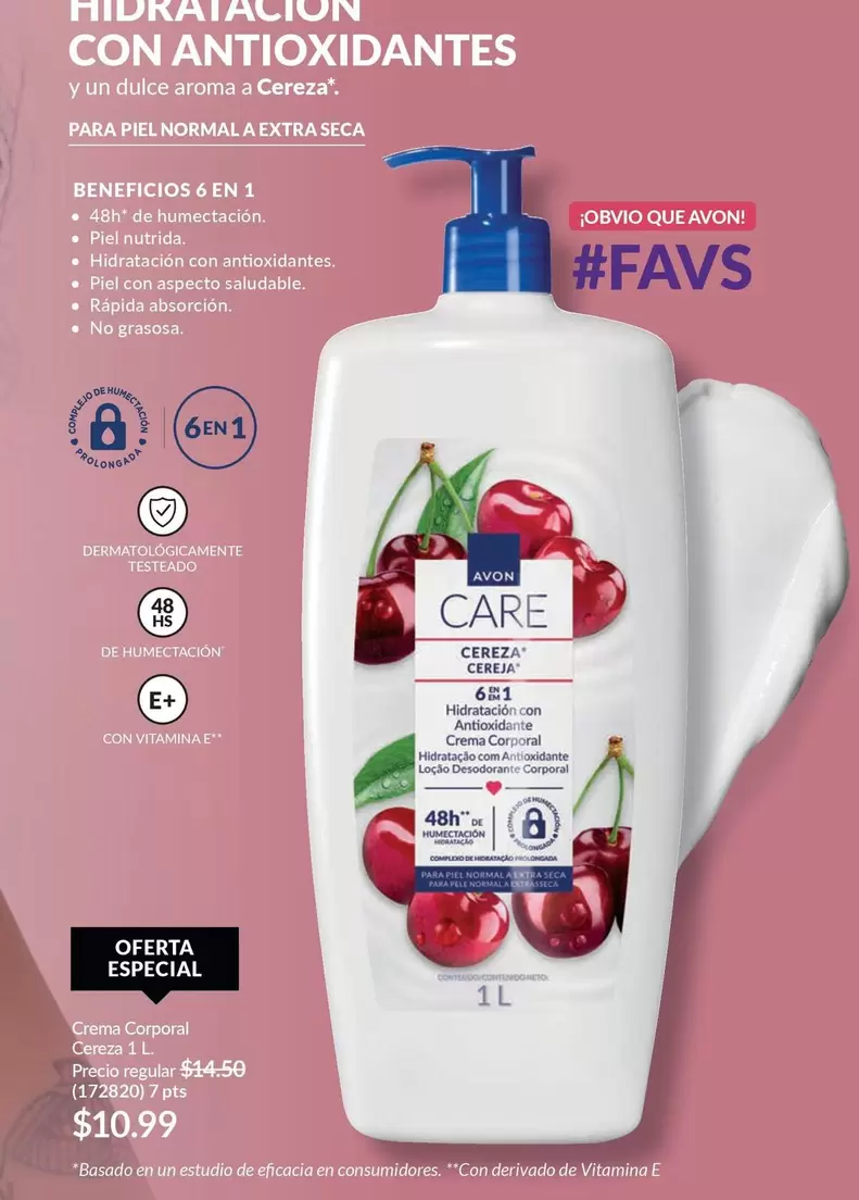 Avon - Crema Corporal Care 1 L