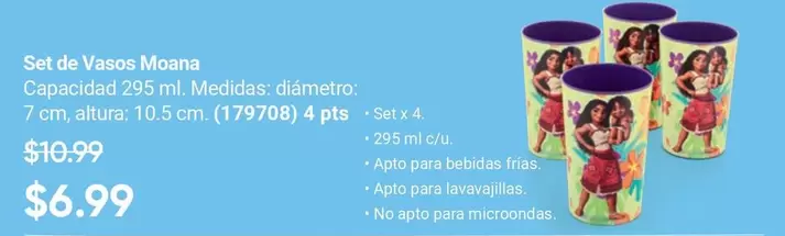 Set de Vasos Moana