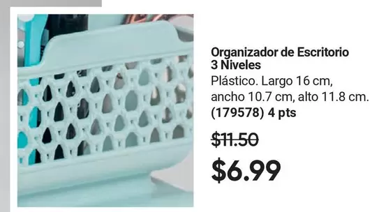 Organizador de Escritorio 3 Niveles