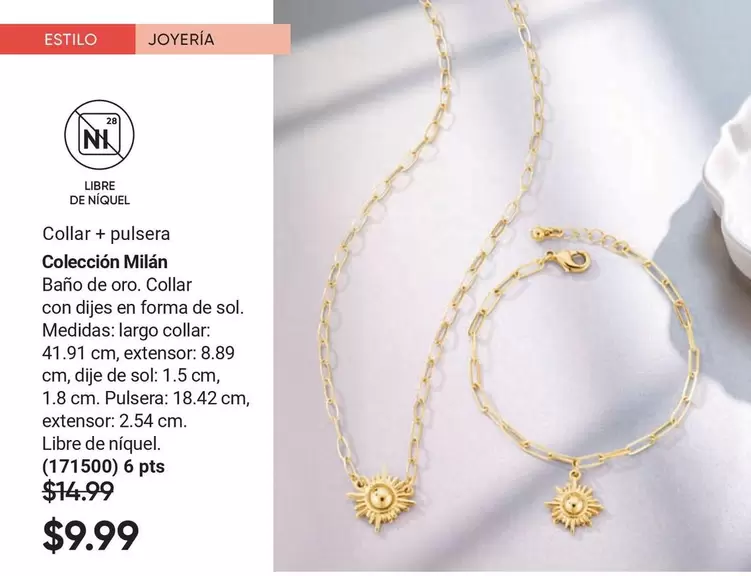 Sol - Collar + pulsera
