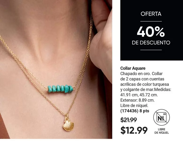 Turquesa - Collar Aquare