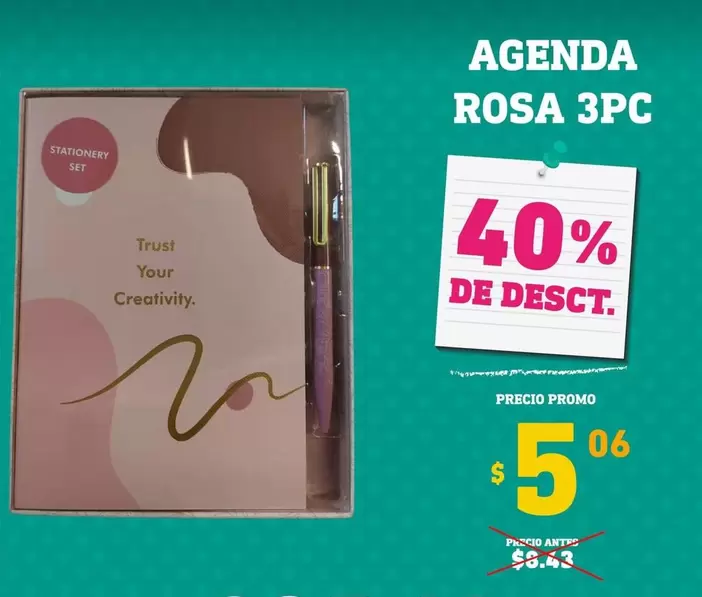 Rosa - AGENDA ROSA 3PC