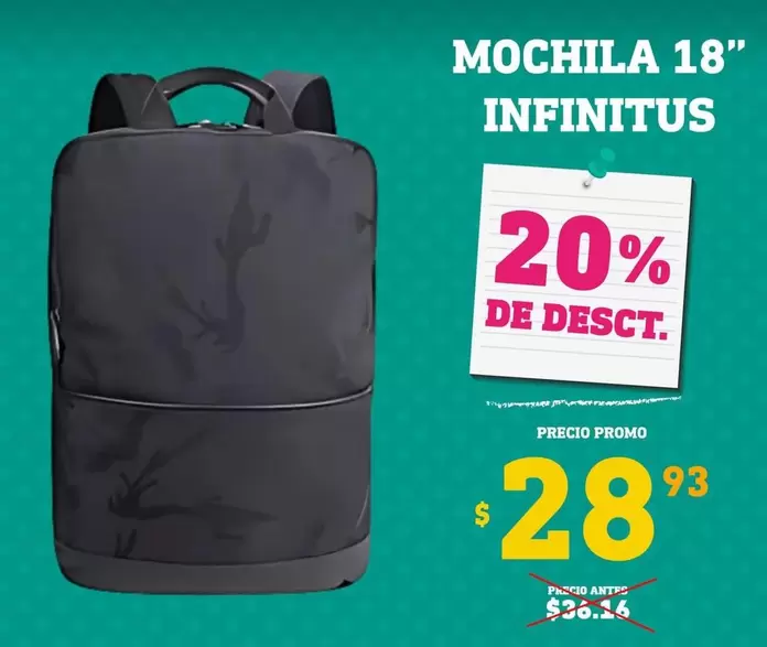 MOCHILA 18" INFINITUS