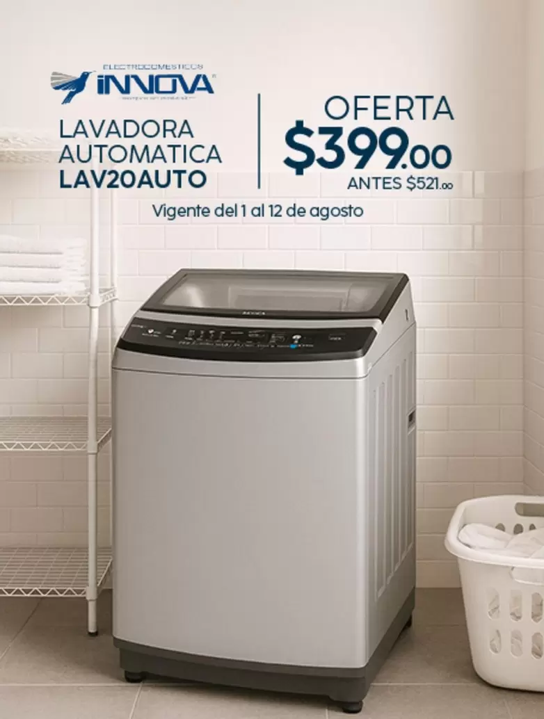 Innova - LAVADORA AUTOMATICA LAV20AUTO