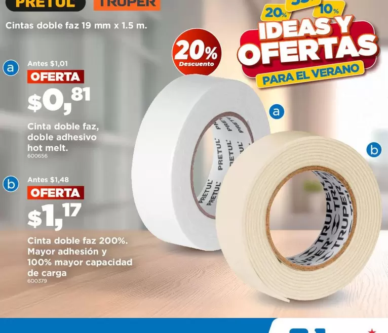 Cintas doble faz
