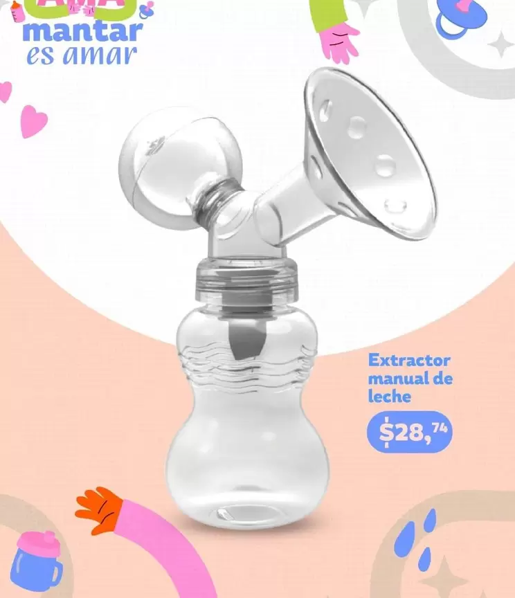 Extractor manual de leche
