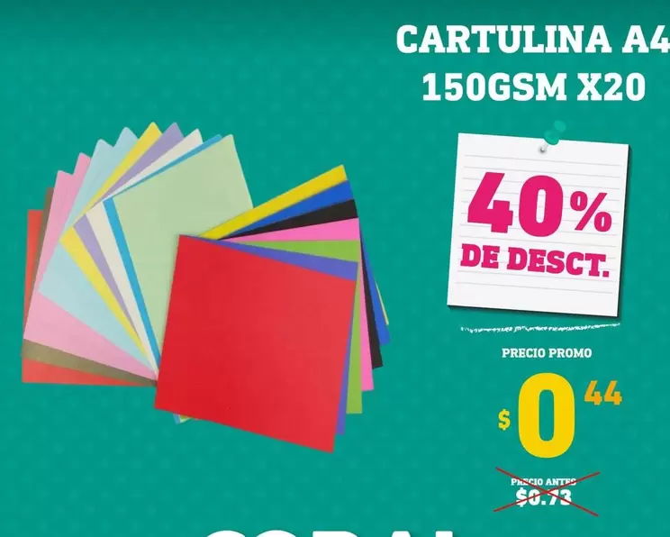 CARTULINA A4