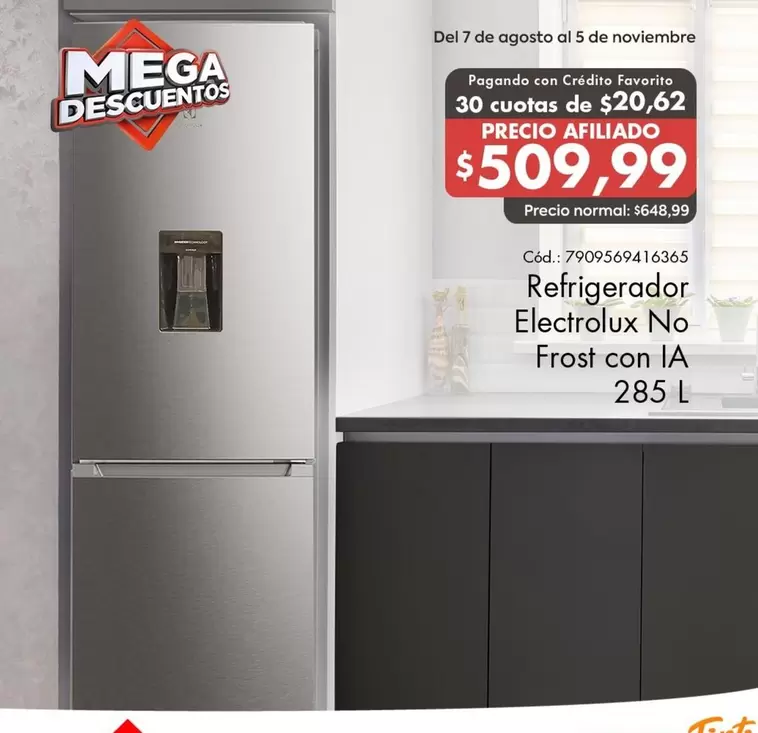 Refrigerador No Frost con IA 285 L