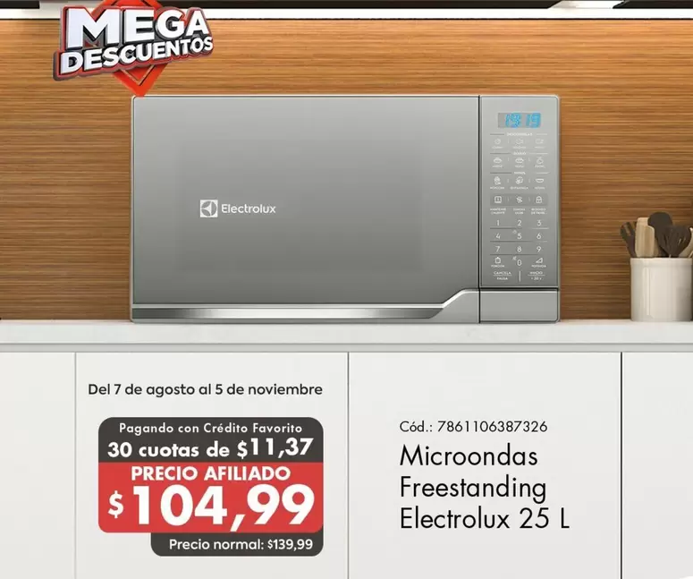 Microondas Freestanding