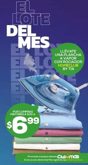 Promoción - PLANCHA A VAPOR CON ROCIADOR