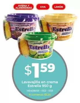 Estrella - Lavavajilia en crema