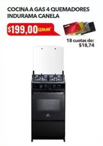 Indurama - 4 QUEMADORES