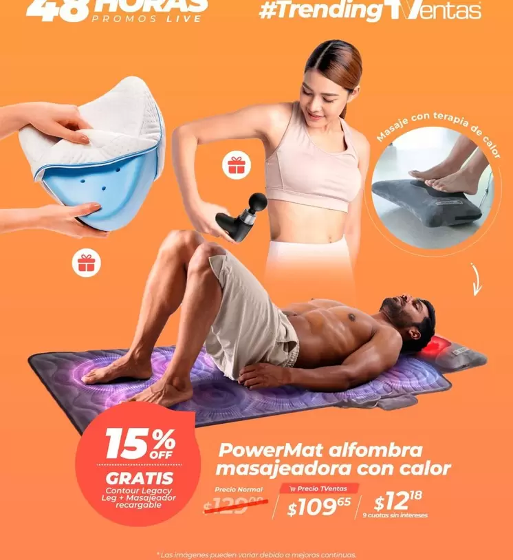 Imágenes - PowerMat alfombra masajeadora con calor