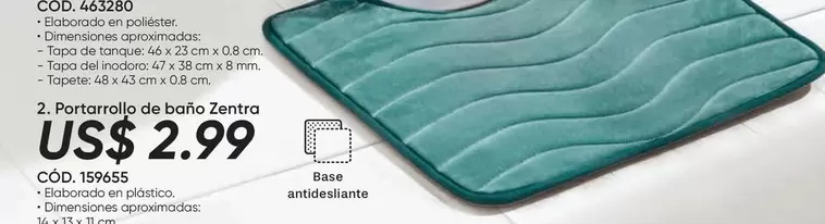 Portarrollo de baño Zentro