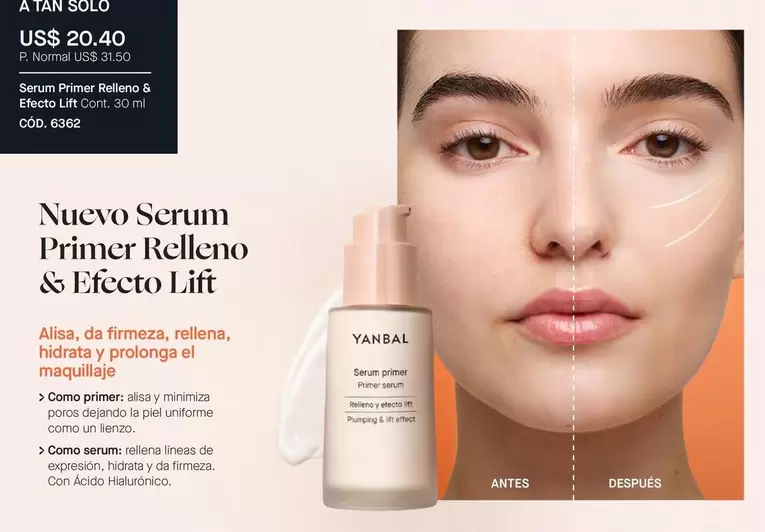Yanbal - Serum Primer Relleno & Efecto Lift