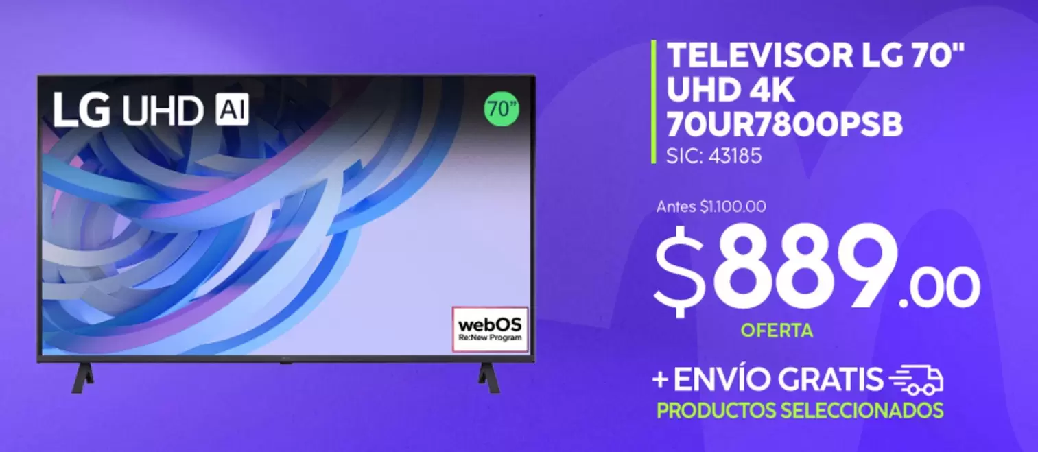 LG - 70UR7800PSB UHD 4K