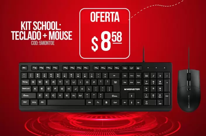 KIT SCHOOL: TECLADO + MOUSE