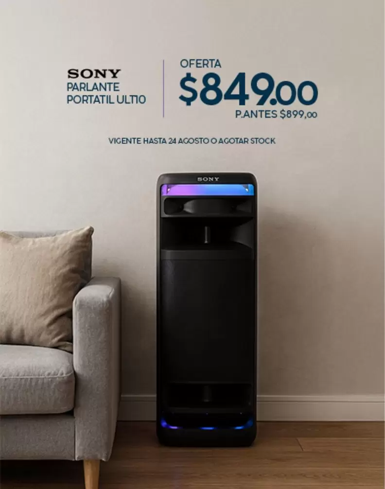 Sony - PARLANTE PORTATIL ULTIO