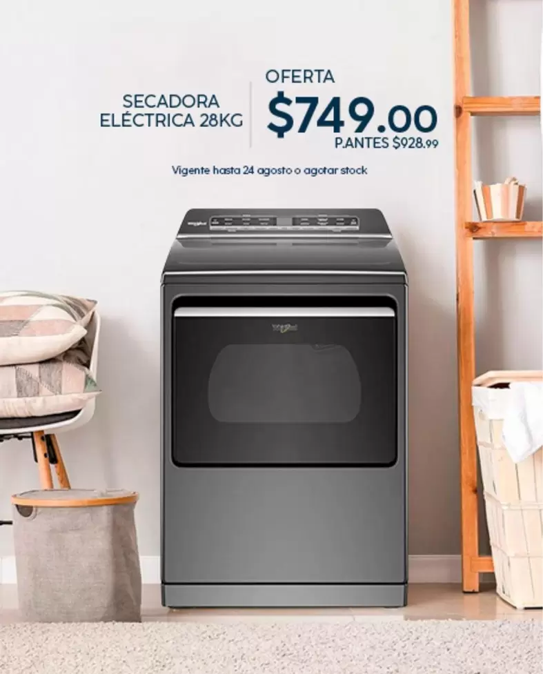 SECADORA ELÉCTRICA 28KG