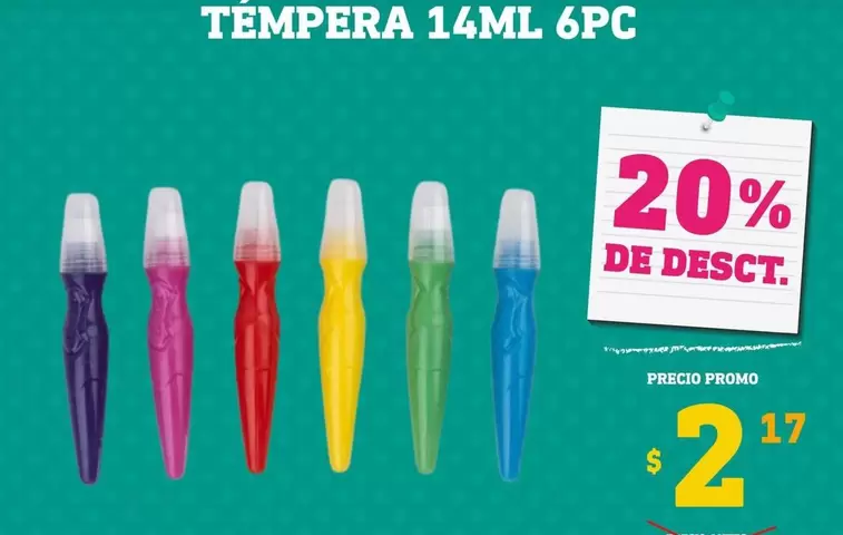 TEMPERA 14ML 6PC