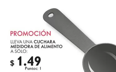 CUCHARA MEDIDORA DE ALIMENTO
