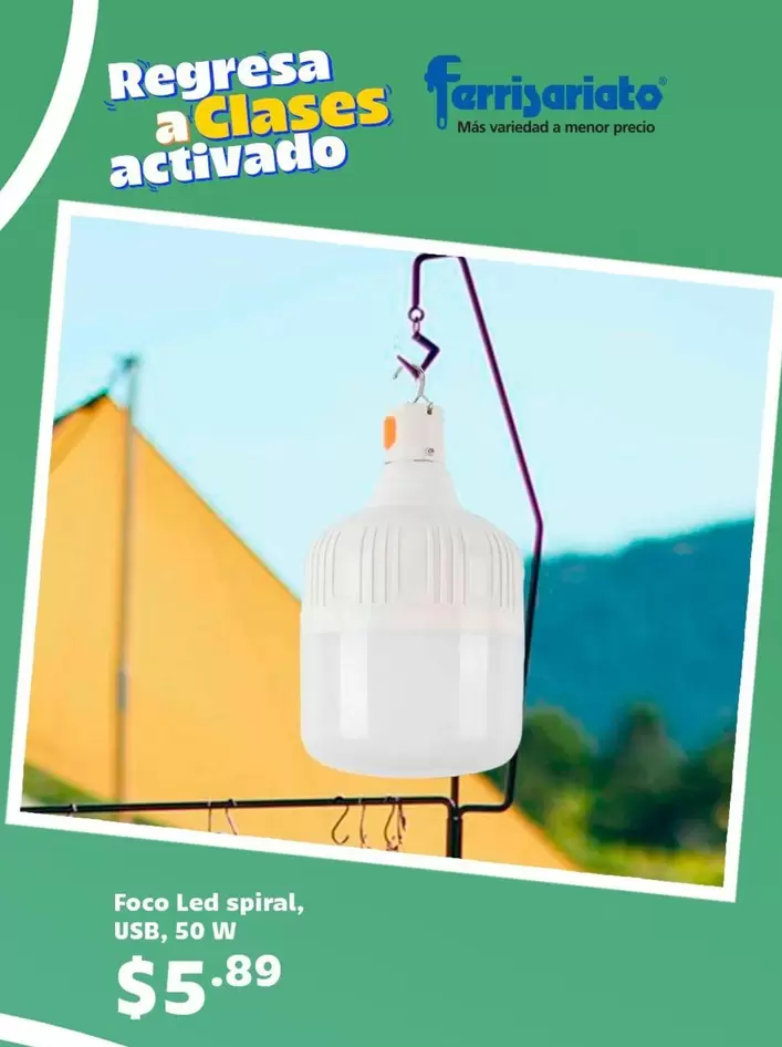 Foco -  Led spiral, USB, 50 W