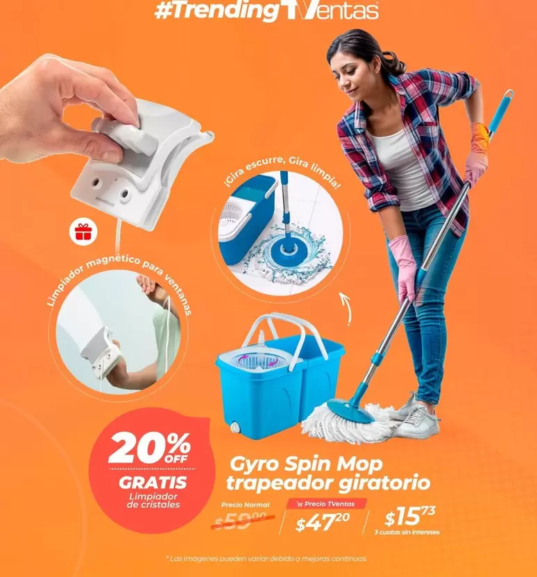Imágenes - Gyro Spin Mop trapeador giratorio