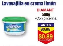 Lavavajilla en crema limón