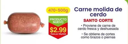 Carne molida de cerdo