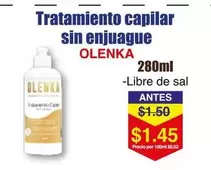Tratamiento capilar sin enjuague