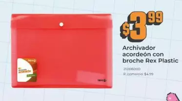 Archivador acordeón con broche