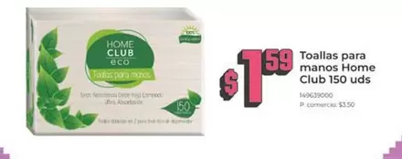 Toallas para manos Home Club 150 uds