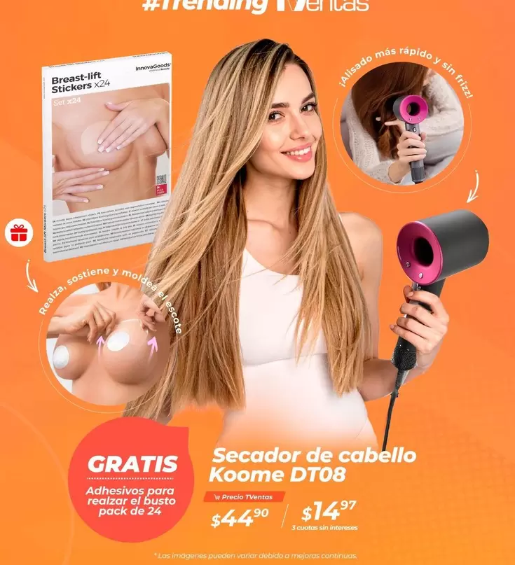 Imágenes - Secador de cabello Koome DT08
