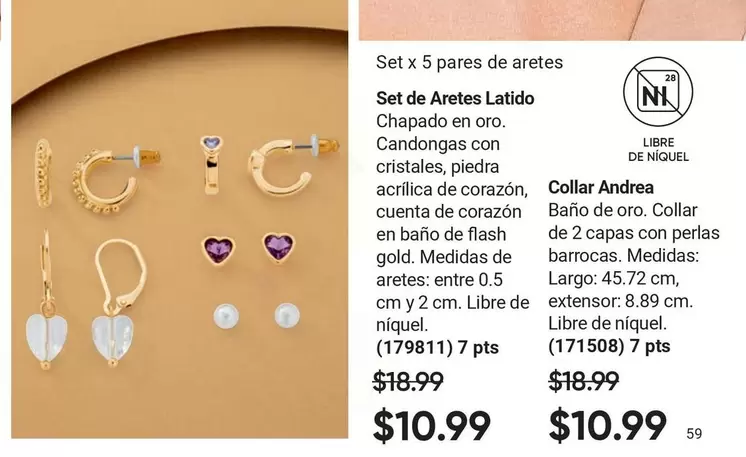 Set de Aretes Latido