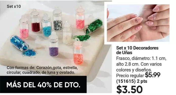Estrella - Set x 10 Decoradores de Uñas
