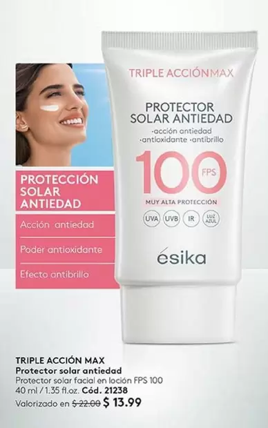 Azul - Protector solar antiedad