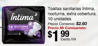 nocturna, extra cobertura, 10 unidades