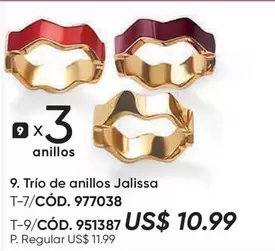 Trío de anillos Jalissa