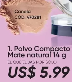 mate - Polvo Compacto Mate natural