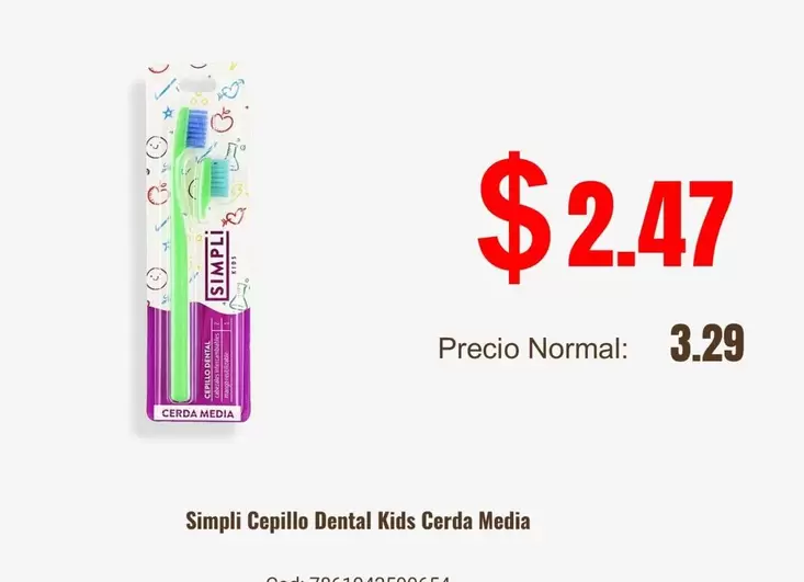 Mango - Cepillo Dental Kids Cerda Media