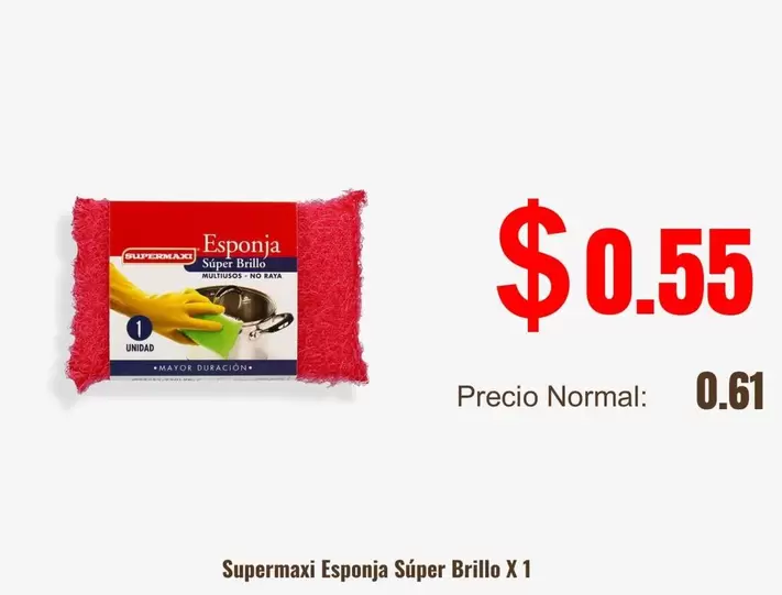 Esponja Súper Brillo X 1
