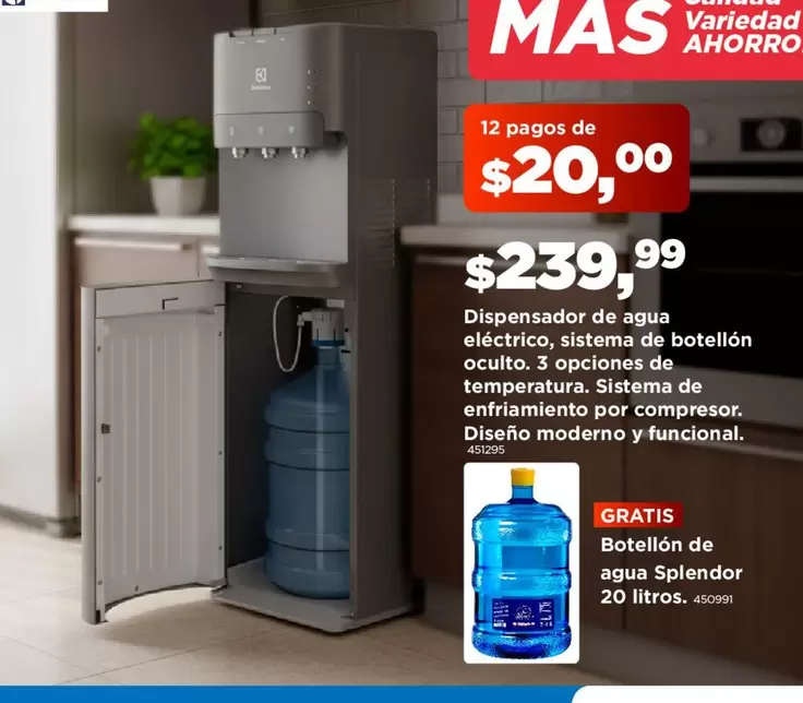 Sistema - Dispensador de agua eléctrico
