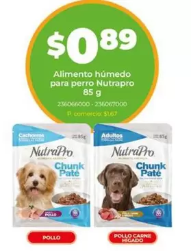 Alimento húmedo para perro Nutrapro