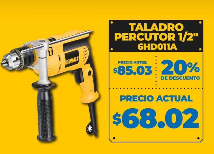 TALADRO PERCUTOR 1/2" 6HD011A