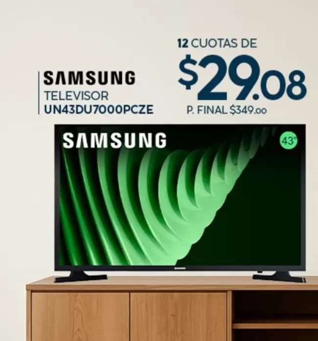 Samsung - TELEVISOR UN43DU7000PCZE