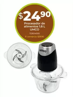 Umco - Procesador de alimentos 1.8 L